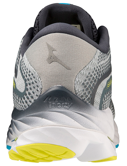 Кроссовки мужские Mizuno Wave Rider 27 Pblue/White/Bolt2Neon - Фото 4 большая