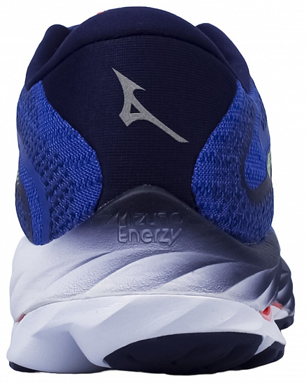 Кроссовки мужские Mizuno Wave Rider 27 Surfweb/White/Neonflame - Фото 3 большая