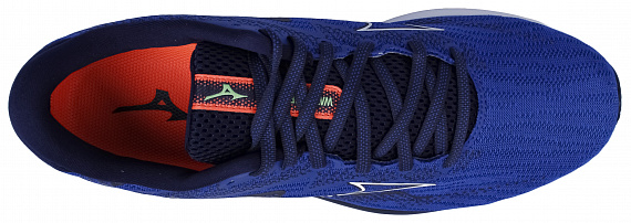Кроссовки мужские Mizuno Wave Rider 27 Surfweb/White/Neonflame - Фото 5 большая