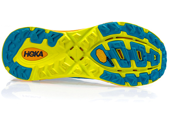 Кроссовки мужские Hoka Mafate Speed 2 Caribbean Sea/Autumn Glory - Фото 2 большая
