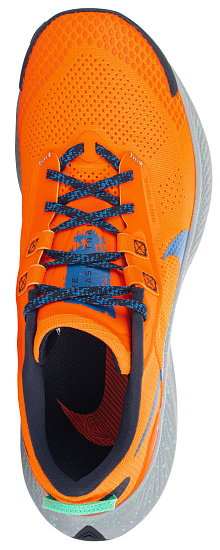 Кроссовки мужские Nike Pegasus Trail 3 Total Orange/Wolf Grey/Obsidian/Signal Blue - Фото 2 большая
