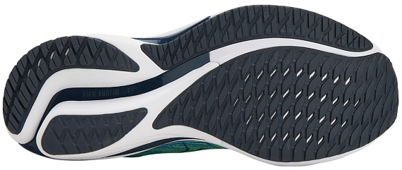 Кроссовки мужские Mizuno Wave Rider 28 Neo Mint/Frontier Blue/Vintage - Фото 4 большая