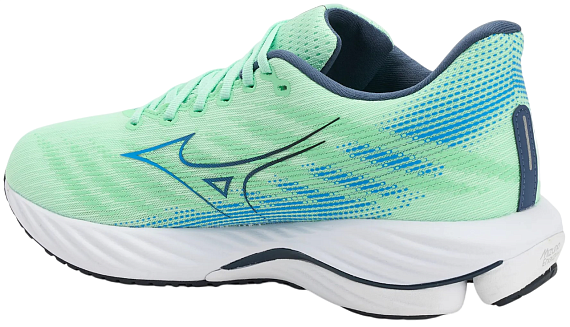 Кроссовки мужские Mizuno Wave Rider 28 Neo Mint/Frontier Blue/Vintage - Фото 5 большая