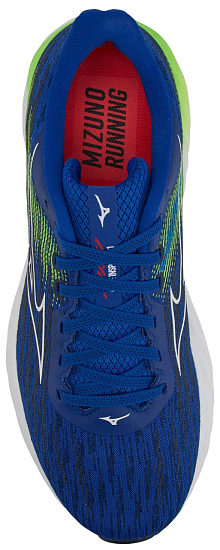 Кроссовки мужские Mizuno Wave Inspire 21 Reflex Blue C/White/GreenGecko - Фото 3 большая