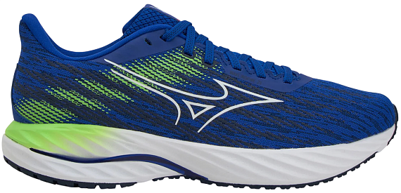 Кроссовки мужские Mizuno Wave Inspire 21 Reflex Blue C/White/GreenGecko - Фото 1 большая