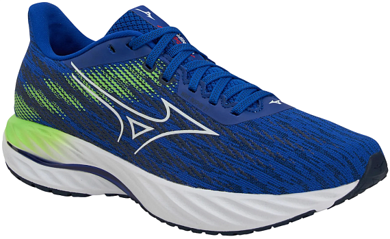 Кроссовки мужские Mizuno Wave Inspire 21 Reflex Blue C/White/GreenGecko - Фото 6 большая