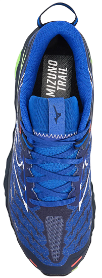 Кроссовки мужские Mizuno Wave Mujin 10 ReflexBlueC/White/GreenGecko - Фото 3 большая