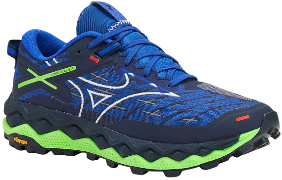 Кроссовки мужские Mizuno Wave Mujin 10 ReflexBlueC/White/GreenGecko - Фото 6 большая