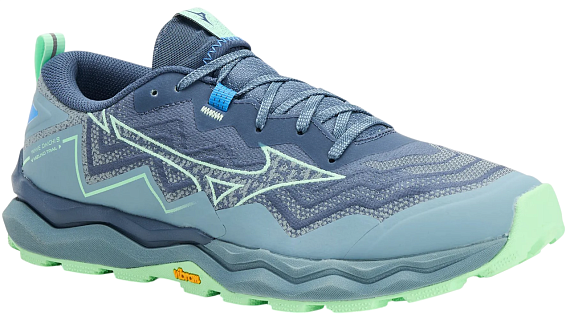 Кроссовки мужские Mizuno Wave Daichi 9 Vintage Indigo/Neo Mint/Citade - Фото 6 большая