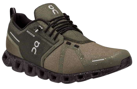 Кроссовки мужские On Cloud 5 Waterproof Olive/Black - Фото 6 большая