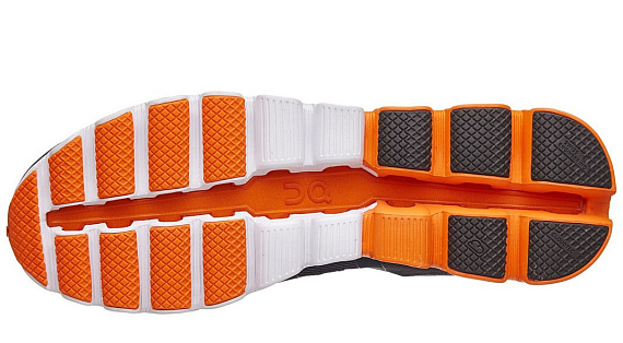 Кроссовки мужские On Cloudflow Orange/Glacier - Фото 4 большая