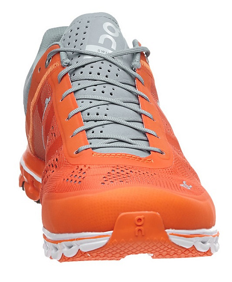Кроссовки мужские On Cloudflow Orange/Glacier - Фото 5 большая