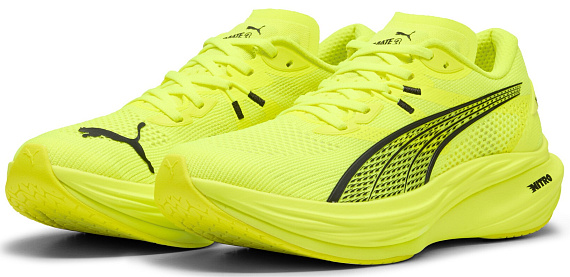 Кроссовки мужские Puma Deviate Nitro 3 Yellow Alert/Black - Фото 2 большая