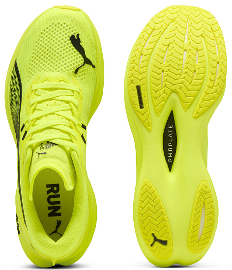 Кроссовки мужские Puma Deviate Nitro 3 Yellow Alert/Black - Фото 5 большая