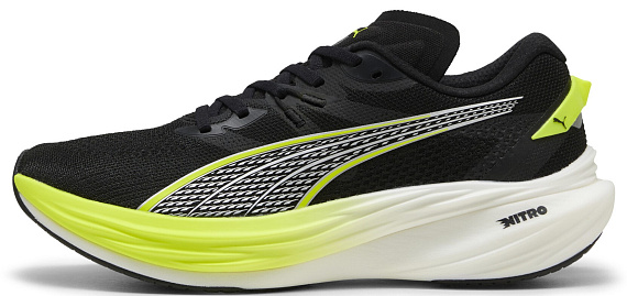 Кроссовки мужские Puma Deviate Nitro 3 Black/Yellow Alert - Фото 4 большая