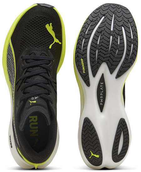 Кроссовки мужские Puma Deviate Nitro 3 Black/Yellow Alert - Фото 5 большая