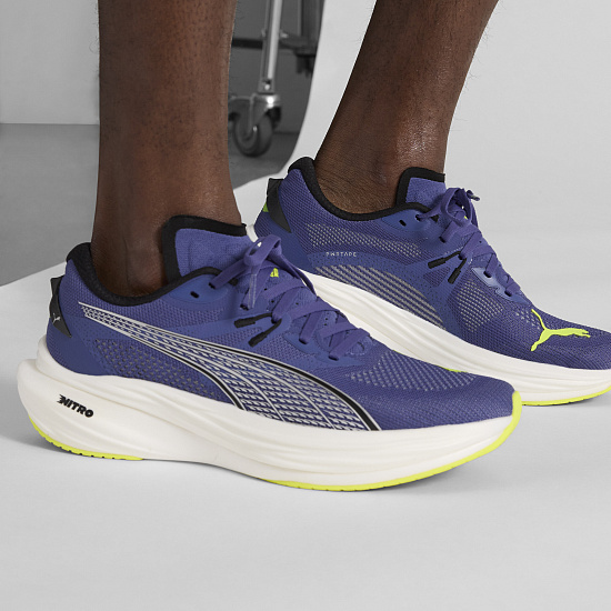 Кроссовки мужские Puma Deviate Nitro 3 Blue Crystal/Black - Фото 8 большая