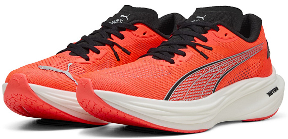 Кроссовки мужские Puma Deviate Nitro 3 Glowing Red/Black - Фото 2 большая