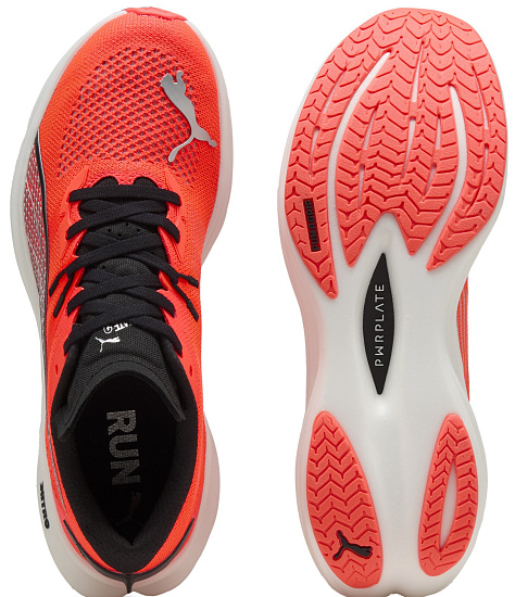 Кроссовки мужские Puma Deviate Nitro 3 Glowing Red/Black - Фото 5 большая