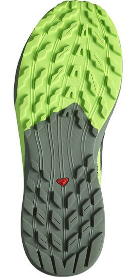 Кроссовки мужские Salomon Sense Ride 5 Black/Laurel Wreath/Green Gecko - Фото 7 большая