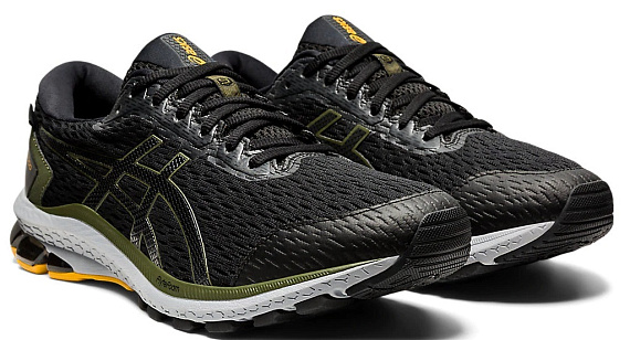 Кроссовки мужские ASICS GT-1000 9 GTX Black/Smog Green - Фото 6 большая