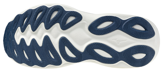 Кроссовки мужские Mizuno Wave Sky 9 Snow White/Surf the Web/Lightn - Фото 3 большая