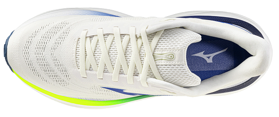Кроссовки мужские Mizuno Wave Sky 9 Snow White/Surf the Web/Lightn - Фото 4 большая