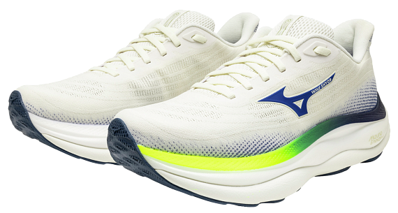 Кроссовки мужские Mizuno Wave Sky 9 Snow White/Surf the Web/Lightn - Фото 6 большая