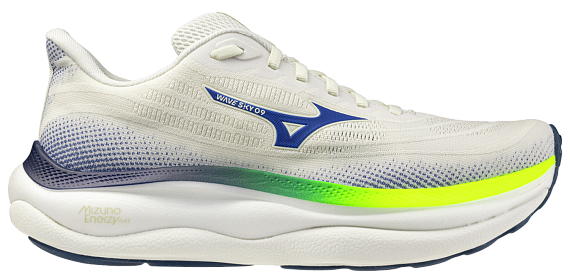 Кроссовки мужские Mizuno Wave Sky 9 Snow White/Surf the Web/Lightn - Фото 1 большая