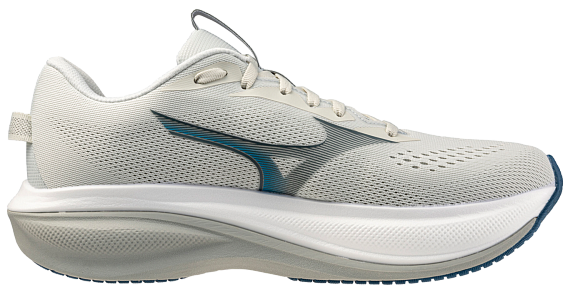 Кроссовки мужские Mizuno Wave Rider 30 Foggy Dew/Dark Slate/White - Фото 4 большая