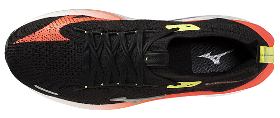 Кроссовки Mizuno Neo Vista 3 Black/Mirage Gray/Lava Orange - Фото 4 большая