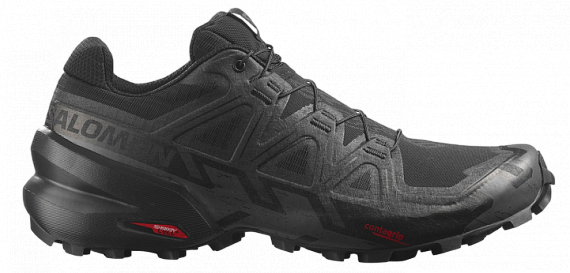 Кроссовки мужские Salomon Speedcross 6 Black/Black/Phantom - Фото 1 большая