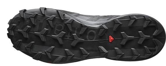 Кроссовки мужские Salomon Speedcross 6 Black/Black/Phantom - Фото 2 большая