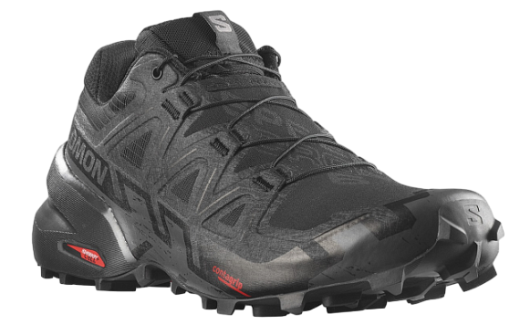 Кроссовки мужские Salomon Speedcross 6 Black/Black/Phantom - Фото 3 большая