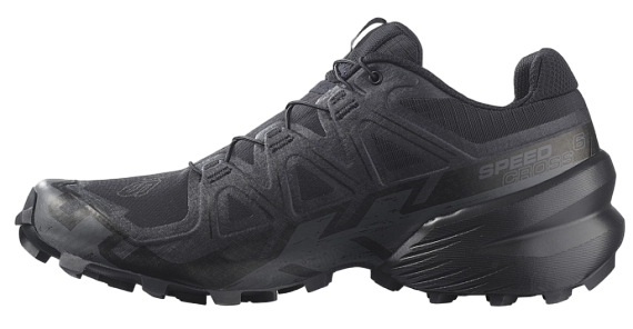 Кроссовки мужские Salomon Speedcross 6 Black/Black/Phantom - Фото 4 большая