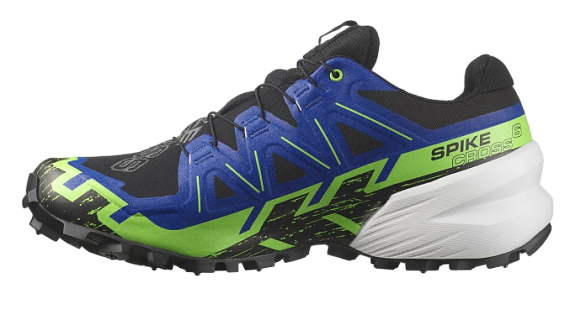 Кроссовки Salomon Spikecross 6 Gtx Black/Surf The Web/Green Gecko - Фото 2 большая