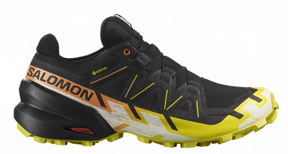 Кроссовки мужские Salomon Speedcross 6 Gtx Black/Sulphur Spring/Bird Of Paradise - Фото 1 большая