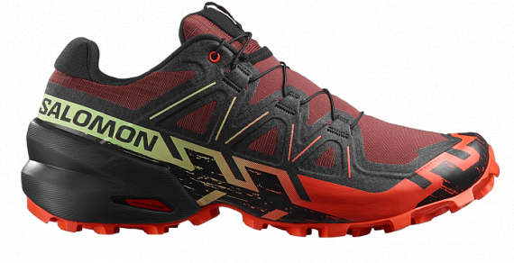 Кроссовки мужские Salomon Speedcross 6 Rum Raisin/Cherry Tomato/Cognac - Фото 1 большая