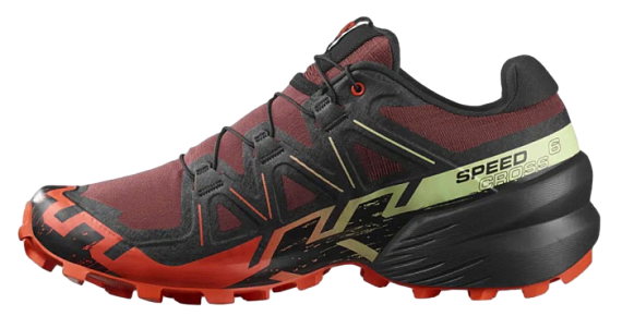 Кроссовки мужские Salomon Speedcross 6 Rum Raisin/Cherry Tomato/Cognac - Фото 3 большая