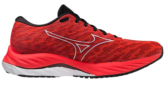 Кроссовки мужские Mizuno Wave Rider 26 IgnitionRed/White/Black - Фото 2 большая