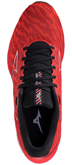 Кроссовки мужские Mizuno Wave Rider 26 IgnitionRed/White/Black - Фото 3 большая