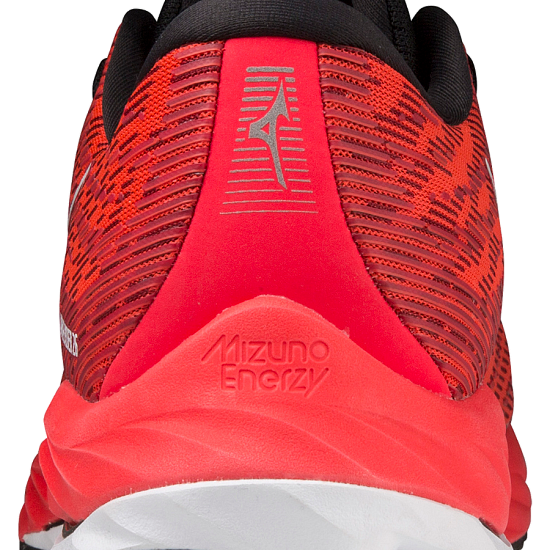 Кроссовки мужские Mizuno Wave Rider 26 IgnitionRed/White/Black - Фото 4 большая