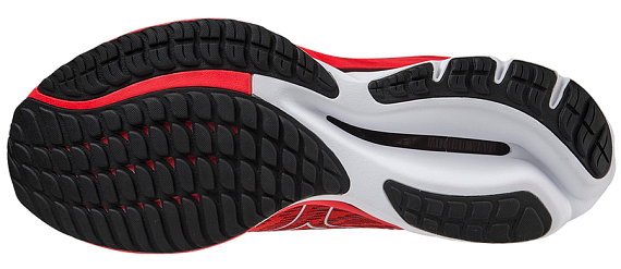 Кроссовки мужские Mizuno Wave Rider 26 IgnitionRed/White/Black - Фото 5 большая