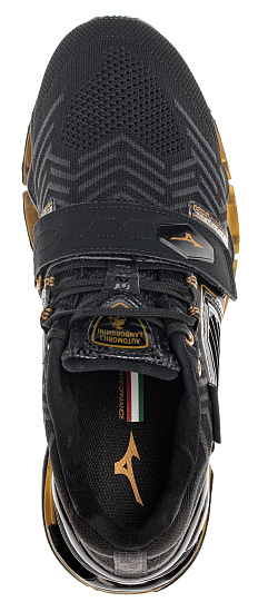 Кроссовки мужские Mizuno Wave Tenjin 4 Чер/Т.сер/Зол - Фото 5 большая