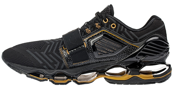 Кроссовки мужские Mizuno Wave Tenjin 4 Чер/Т.сер/Зол - Фото 6 большая