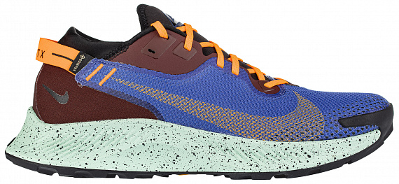 Кроссовки мужские Nike Pegasus Trail 2 GTX Mystic Dates/Astronomy Blue/Black/Laser Orange - Фото 1 большая