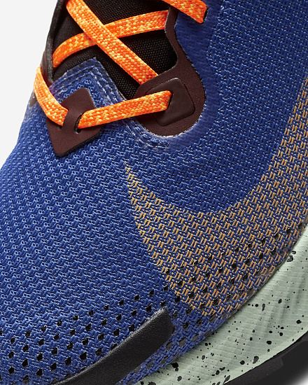Кроссовки мужские Nike Pegasus Trail 2 GTX Mystic Dates/Astronomy Blue/Black/Laser Orange - Фото 2 большая