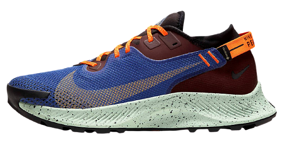 Кроссовки мужские Nike Pegasus Trail 2 GTX Mystic Dates/Astronomy Blue/Black/Laser Orange - Фото 8 большая