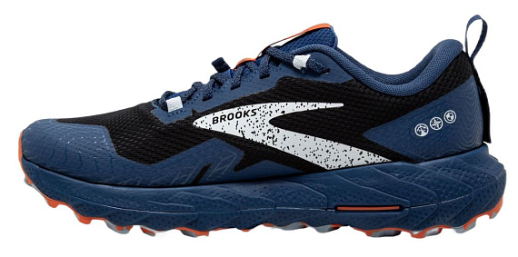 Кроссовки мужские Brooks Cascadia 17 Gtx Black/Blue/Firecracker - Фото 4 большая