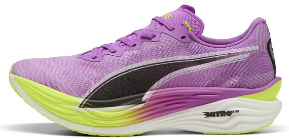 Кроссовки мужские Puma Deviate Nitro Elite 3 Pure Magenta/Yellow Alert - Фото 4 большая